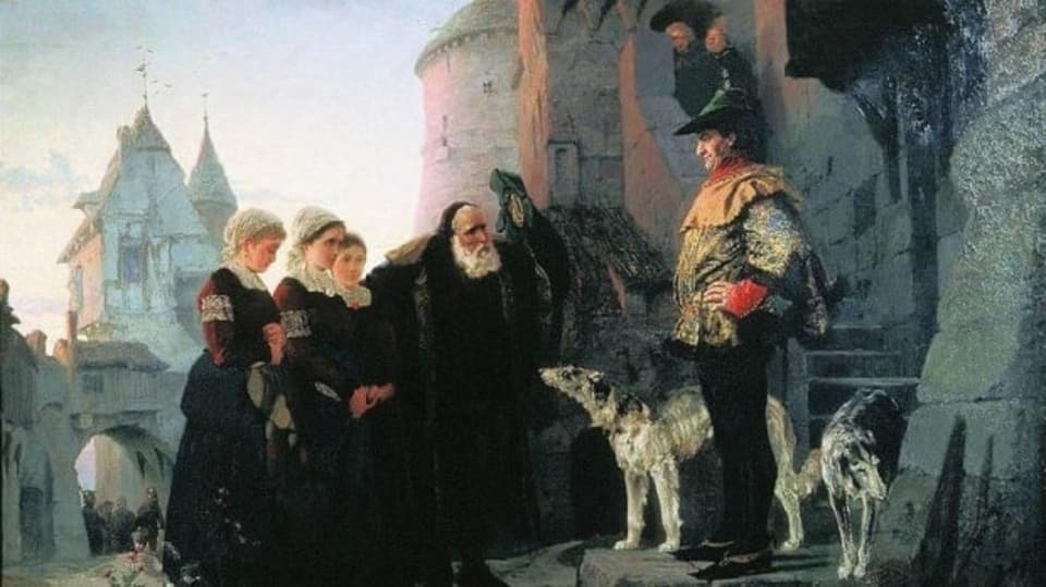 "Le droit du Seigneur" - Obraz Vaisliho Polenova. FOTO: Wikimedia Commons